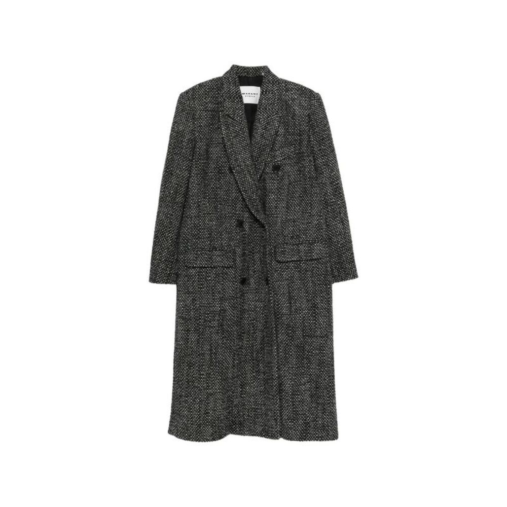 Marant Étoile Grey Coats - Double Breasted & Peacoats Women